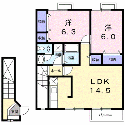 プロメナーデ 202【管理NO：1-012658601-02020】 ★家具家電は申し込み後に搬入します★ ★2026年11月中旬入居可能★の物件画像