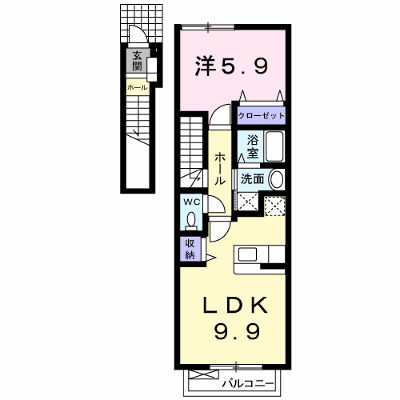 グリーンビレッジＢ棟 202【管理NO：1-012626602-02020】 ★家具家電は申し込み後に搬入します★ ★2027年01月下旬入居可能★の物件画像
