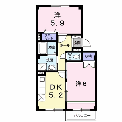 アベニューＢ 202【管理NO：1-007275801-02020】 ★家具家電は申し込み後に搬入します★ ★2026年11月上旬入居可能★の物件画像