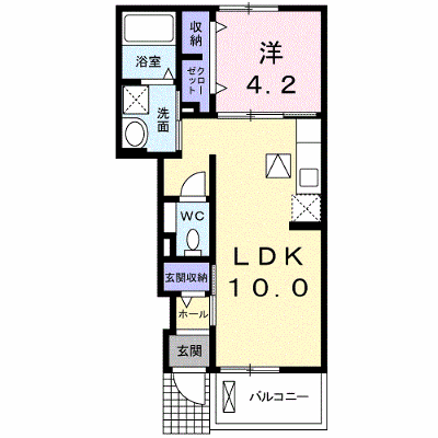 ゼファー 102【管理NO：1-019838101-01020】 ★家具家電は申し込み後に搬入します★ ★2026年10月下旬入居可能★の物件画像