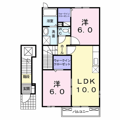 メゾン・ド・タカダ　Ⅱ 202【管理NO：1-014243902-02020】 ★家具家電は申し込み後に搬入します★の物件画像