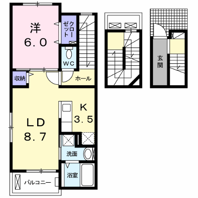 グレースコート 302【管理NO：1-021373501-03020】 ★家具家電は申し込み後に搬入します★ ★2026年11月中旬入居可能★の物件画像