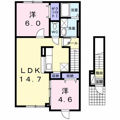 Ｕｎ　Ｃａｌｍｌｙ３号館 201【管理NO：1-017346803-02010】 ★家具家電は申し込み後に搬入します★ ★2026年11月中旬入居可能★の物件画像