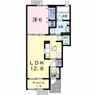 ベルホームズ・クンヨウⅠ 102【管理NO：1-022259601-01020】 ★家具家電は申し込み後に搬入します★ ★2026年10月下旬入居可能★の物件画像