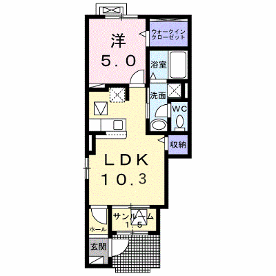 アルソーレ 101【管理NO：1-028643801-01010】 ★家具家電は申し込み後に搬入します★ ★2027年03月上旬入居可能★の物件画像