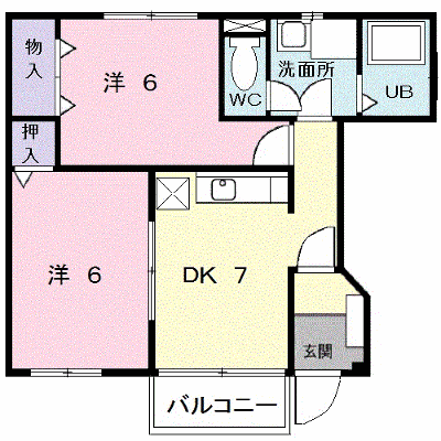 サニーコートパルＦ 103【管理NO：1-011615901-01030】 ★家具家電は申し込み後に搬入します★ ★2026年11月中旬入居可能★の物件画像