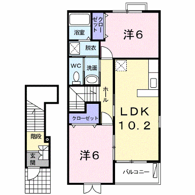 クレドール　Ａ 203【管理NO：1-013845201-02030】 ★家具家電は申し込み後に搬入します★ ★2026年11月中旬入居可能★の物件画像