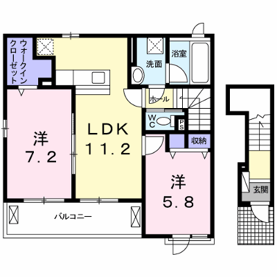 プランドール　壱番館 201【管理NO：1-023974402-02010】 ★家具家電は申し込み後に搬入します★ ★2026年11月下旬入居可能★の物件画像