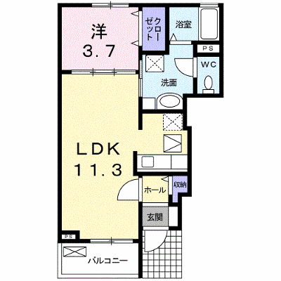 ジュネス・クラール 104【管理NO：1-016340101-01040】 ★家具家電は申し込み後に搬入します★ ★2026年10月中旬入居可能★の物件画像