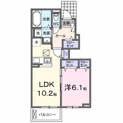 ピノ　マリ－ナ 103【管理NO：1-028754001-01030】 ★家具家電は申し込み後に搬入します★ ★2027年02月上旬入居可能★の物件画像