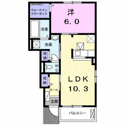 サクラーレＡ 103【管理NO：1-024509101-01030】 ★家具家電は申し込み後に搬入します★ ★2026年10月中旬入居可能★の物件画像