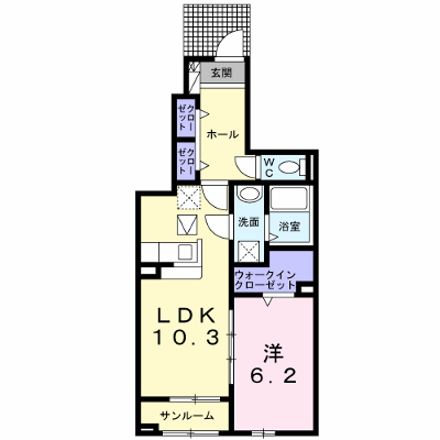 ベル熊之庄 102【管理NO：1-025264501-01020】 ★家具家電は申し込み後に搬入します★ ★2026年11月中旬入居可能★の物件画像