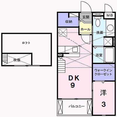 Ｓｔｅｐ　Ｋｏｕｍｅ 203【管理NO：1-015421401-02030】 ★家具家電は申し込み後に搬入します★ ★2026年12月中旬入居可能★の物件画像