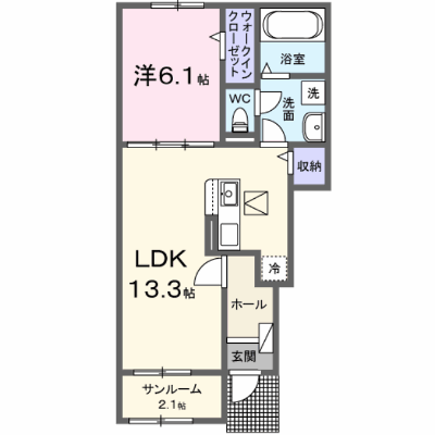 グレイスカルム 102【管理NO：1-028544601-01020】 ★家具家電は申し込み後に搬入します★ ★2027年01月下旬入居可能★の物件画像