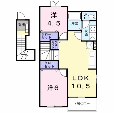 ハピネス　Ａ 201【管理NO：1-012065301-02010】 ★家具家電は申し込み後に搬入します★ ★2026年10月下旬入居可能★の物件画像