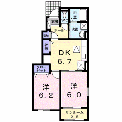 ニーラスク　Ｂ 101【管理NO：1-021533702-01010】 ★家具家電は申し込み後に搬入します★ ★2026年12月中旬入居可能★の物件画像