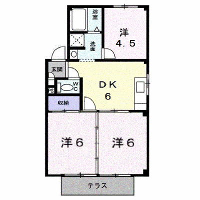 シティハイツ横寸Ｂ 101【管理NO：1-001801401-01010】 ★家具家電は申し込み後に搬入します★ ★2026年11月中旬入居可能★の物件画像