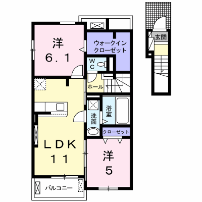 クラール　アンジュⅠ 202【管理NO：1-026238601-02020】 ★家具家電は申し込み後に搬入します★ ★2026年12月中旬入居可能★の物件画像