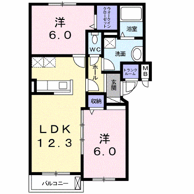プランタン・リュミエール 403【管理NO：1-016936101-04030】 ★家具家電は申し込み後に搬入します★ ★2026年12月上旬入居可能★の物件画像