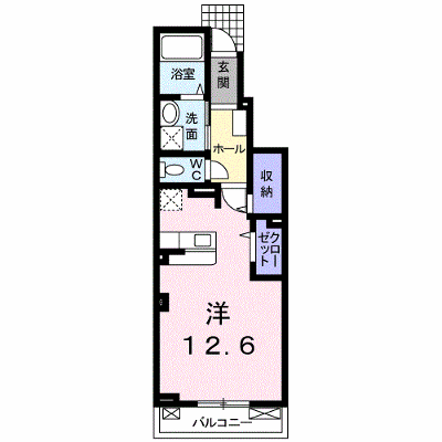 ルッコラⅠ 102【管理NO：1-019396001-01020】 ★家具家電は申し込み後に搬入します★ ★2026年11月中旬入居可能★の物件画像