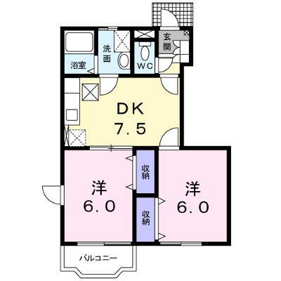 フラワーズＢ 102【管理NO：1-010487002-01020】 ★家具家電は申し込み後に搬入します★ ★2026年11月上旬入居可能★の物件画像