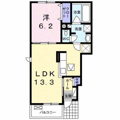 コラードＡ 101【管理NO：1-023895301-01010】 ★家具家電は申し込み後に搬入します★ ★2026年10月下旬入居可能★の物件画像
