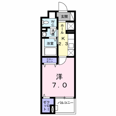 フルーヴ 202【管理NO：1-023591501-02020】 ★家具家電は申し込み後に搬入します★の物件画像