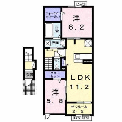 喜正 202【管理NO：1-025263701-02020】 ★家具家電は申し込み後に搬入します★の物件画像