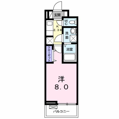 フェリーチェ 305【管理NO：1-024060701-03050】 ★家具家電は申し込み後に搬入します★ ★2026年11月中旬入居可能★の物件画像