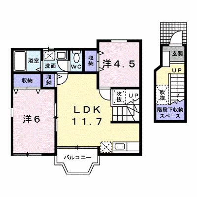 ラフレシール 202【管理NO：1-012412701-02020】 ★家具家電は申し込み後に搬入します★ ★2026年11月上旬入居可能★の物件画像