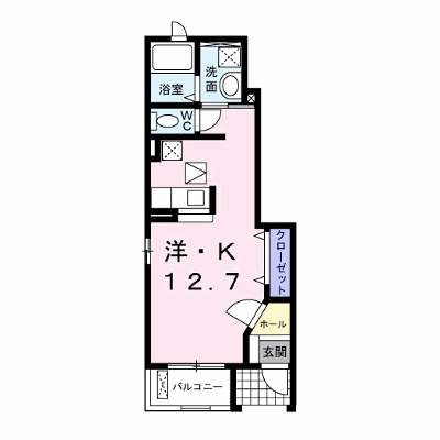 パークサイド　野見山 101【管理NO：1-014290901-01010】 ★家具家電は申し込み後に搬入します★ ★2026年11月中旬入居可能★の物件画像