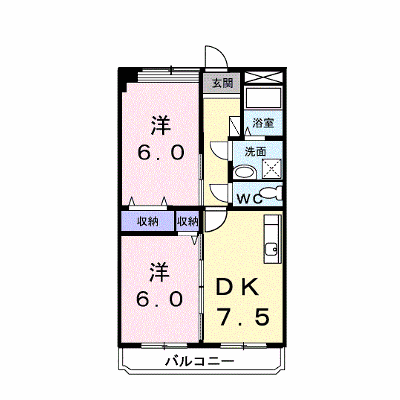 ヴィラノーブル 1-C【管理NO：1-003770901-01040】 ★家具家電は申し込み後に搬入します★ ★2026年11月上旬入居可能★の物件画像