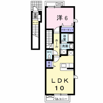 ボニートⅠ 201【管理NO：1-014245401-02010】 ★家具家電は申し込み後に搬入します★ ★2026年11月中旬入居可能★の物件画像