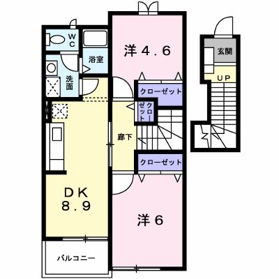 ヴェルドュールＡ 202【管理NO：1-011575201-02020】 ★家具家電は申し込み後に搬入します★ ★2026年11月中旬入居可能★の物件画像