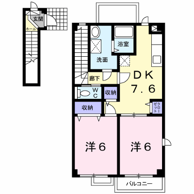 グリュッククレー　Ａ棟 201【管理NO：1-013049701-02010】 ★家具家電は申し込み後に搬入します★ ★2026年11月中旬入居可能★の物件画像