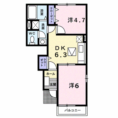 アヴェニールＡ 103【管理NO：1-012934201-01030】 ★家具家電は申し込み後に搬入します★ ★2026年11月中旬入居可能★の物件画像