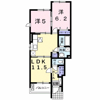 リバーサイドヒルズＢ 101【管理NO：1-016687402-01010】 ★家具家電は申し込み後に搬入します★ ★2026年11月中旬入居可能★の物件画像