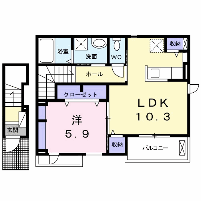 カルム　グランツ 202【管理NO：1-023233201-02020】 ★家具家電は申し込み後に搬入します★ ★2026年11月中旬入居可能★の物件画像