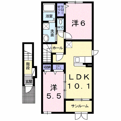 リヴェール　Ⅱ 203【管理NO：1-024988002-02030】 ★家具家電は申し込み後に搬入します★ ★2026年11月中旬入居可能★の物件画像