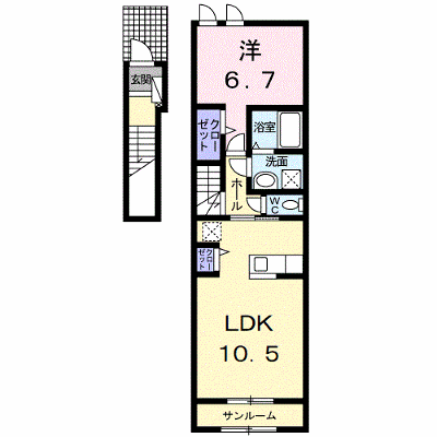 フレックス　タウン　六番館 202【管理NO：1-025686005-02020】 ★家具家電は申し込み後に搬入します★ ★2026年11月下旬入居可能★の物件画像