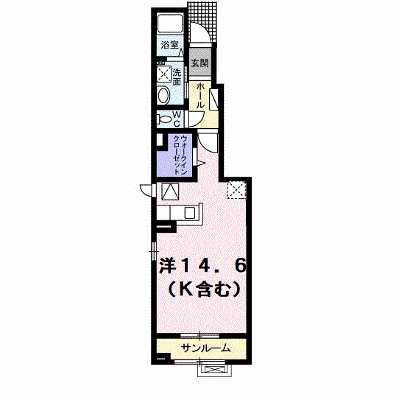 ククルビターチェⅡ 103【管理NO：1-020869301-01030】 ★家具家電は申し込み後に搬入します★ ★2026年11月中旬入居可能★の物件画像
