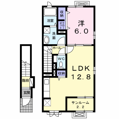 メリシェル　Ⅰ 204【管理NO：1-024416301-02040】 ★家具家電は申し込み後に搬入します★ ★2026年12月上旬入居可能★の物件画像