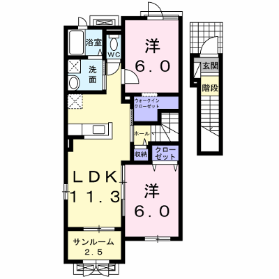 メゾン８４１　Ａ 202【管理NO：1-019560101-02020】 ★家具家電は申し込み後に搬入します★ ★2026年12月上旬入居可能★の物件画像