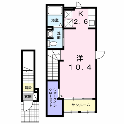 カーサ　フォルテ 207【管理NO：1-021642001-02060】 ★家具家電は申し込み後に搬入します★の物件画像