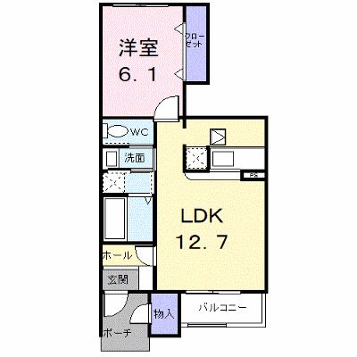アルバーダＢ 102【管理NO：1-015170802-01020】 ★家具家電は申し込み後に搬入します★ ★2026年11月中旬入居可能★の物件画像