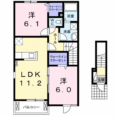 花づつみＢ 201【管理NO：1-020665202-02010】 ★家具家電は申し込み後に搬入します★ ★2026年12月中旬入居可能★の物件画像