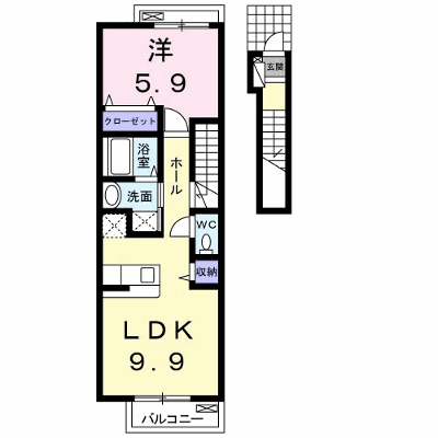 エスポワールⅢ 203【管理NO：1-015423701-02030】 ★家具家電は申し込み後に搬入します★ ★2026年11月中旬入居可能★の物件画像
