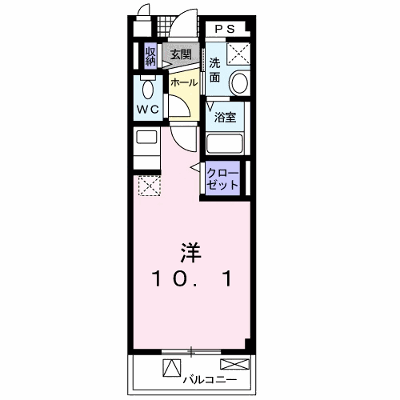 シェル　ブルー 105【管理NO：1-016053701-01050】 ★家具家電は申し込み後に搬入します★ ★2026年11月中旬入居可能★の物件画像