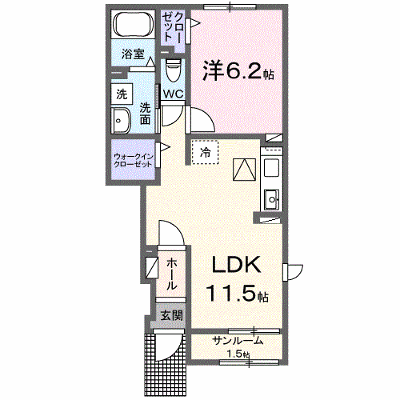 ヒカルサ豊橋柳生川Ⅱ 102【管理NO：1-028020402-01020】 ★家具家電は申し込み後に搬入します★ ★2026年10月下旬入居可能★の物件画像