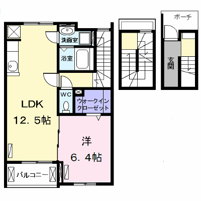 キャラ東海 303【管理NO：1-023958201-03030】 ★家具家電は申し込み後に搬入します★ ★2026年12月上旬入居可能★の物件画像